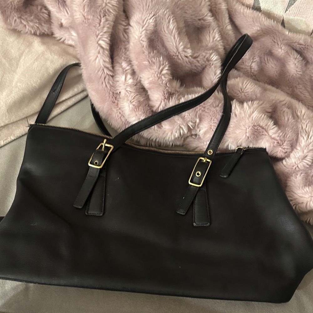 Coach Black Leather Tote Bag - Picture 4 of 10